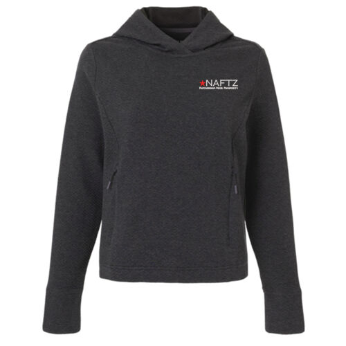 North End Women's Spirit Textured Hooded Pullover Thumbnail