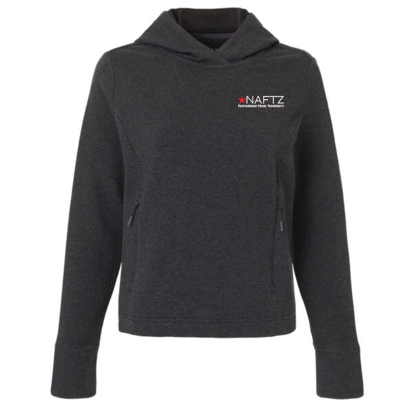 North End Women's Spirit Textured Hooded Pullover Thumbnail