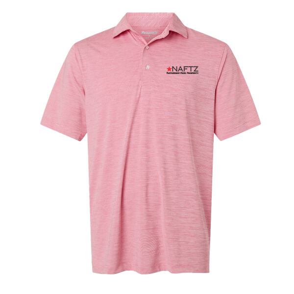 Paragon Men's Bohemian Striped Heather Performance Polo Thumbnail