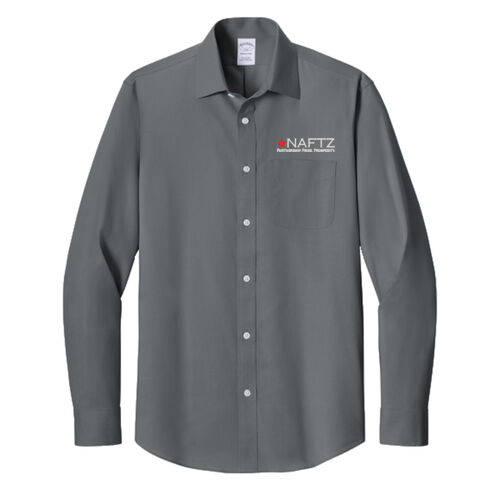 Brooks Brothers® Wrinkle-Free Stretch Pinpoint Spread Collar Shirt Thumbnail