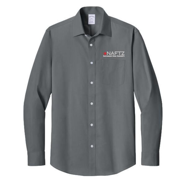 Brooks Brothers® Wrinkle-Free Stretch Pinpoint Spread Collar Shirt Thumbnail