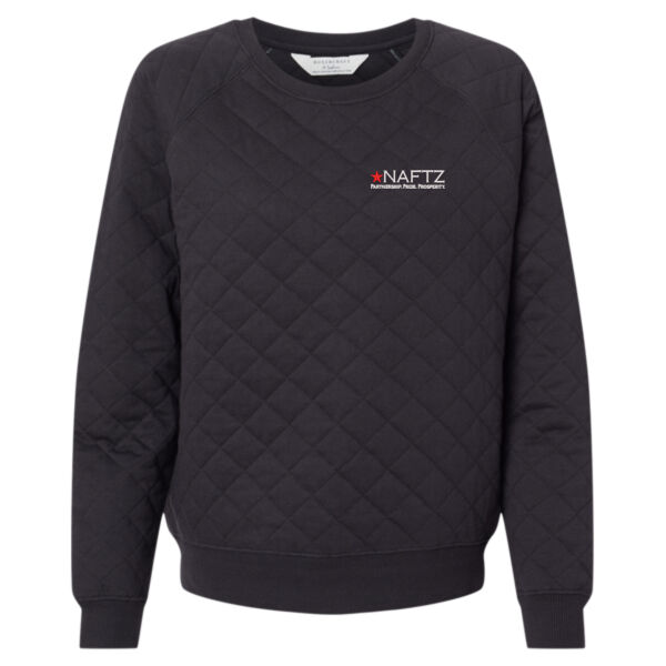 Women's Quilted Crewneck Pullover Thumbnail